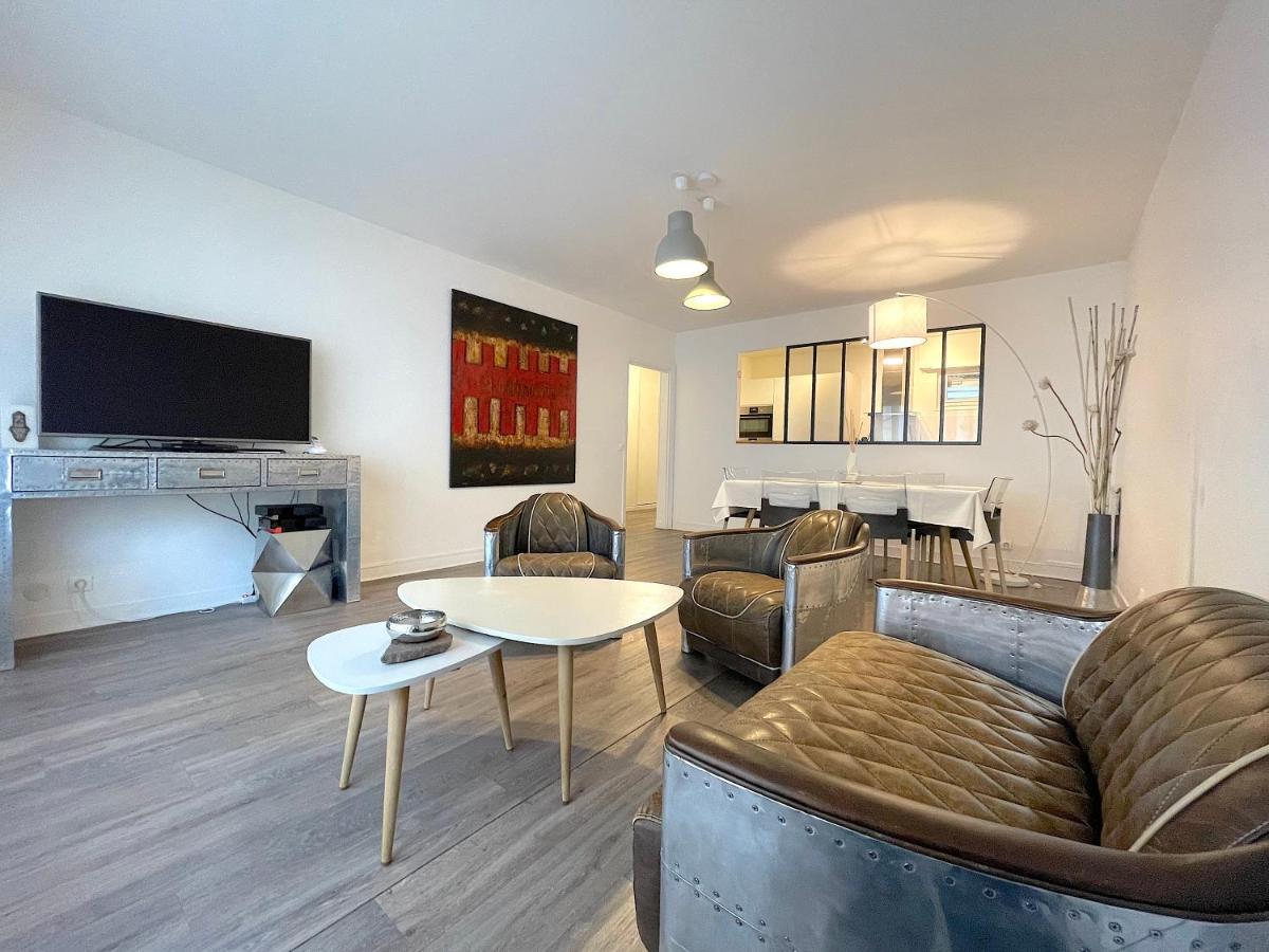 L'Ideal 112 - 85M2, 2 Chambres, Parking & Cabine De Plage Deauville Luaran gambar